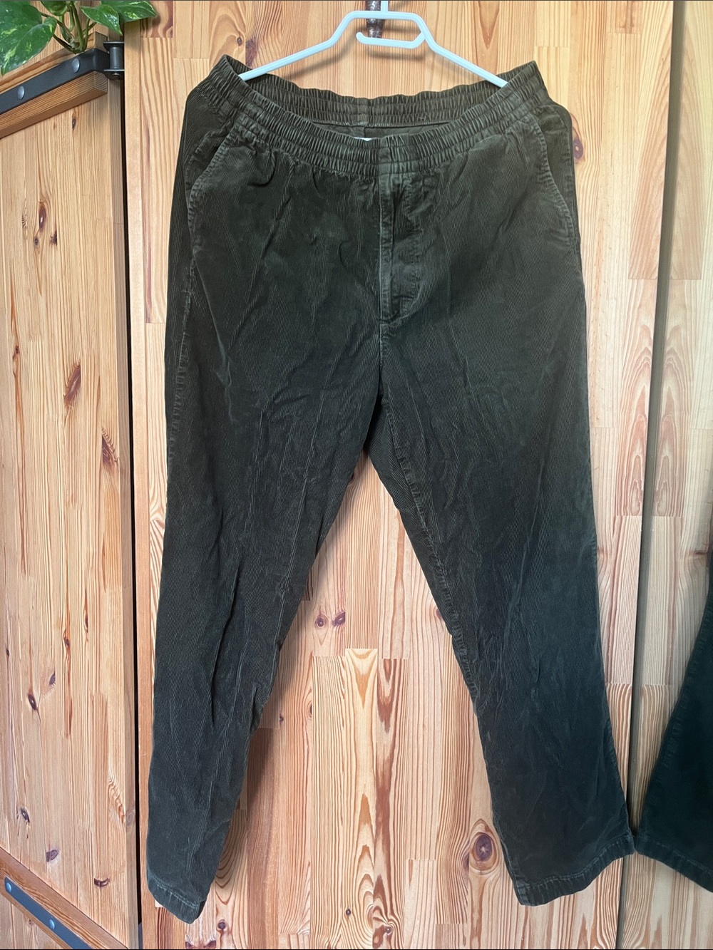 Uniqlo olive green corduroy pants (size M)